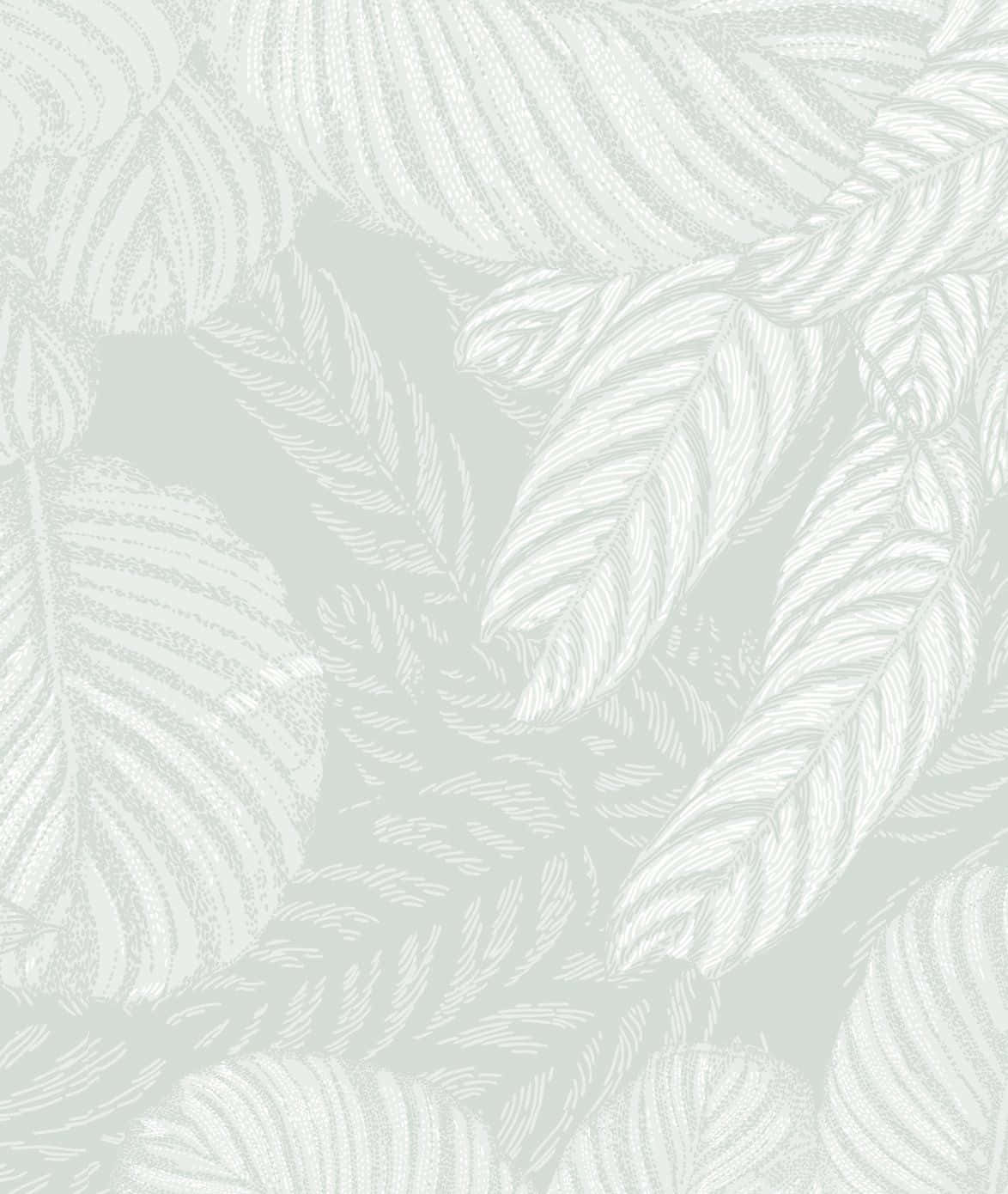 Light Sage Green Background Aesthetic Leaves