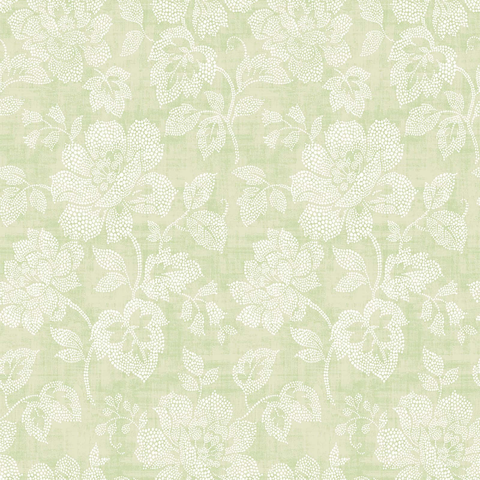 Light Sage Green Background Flower Design Idea Wallpaper