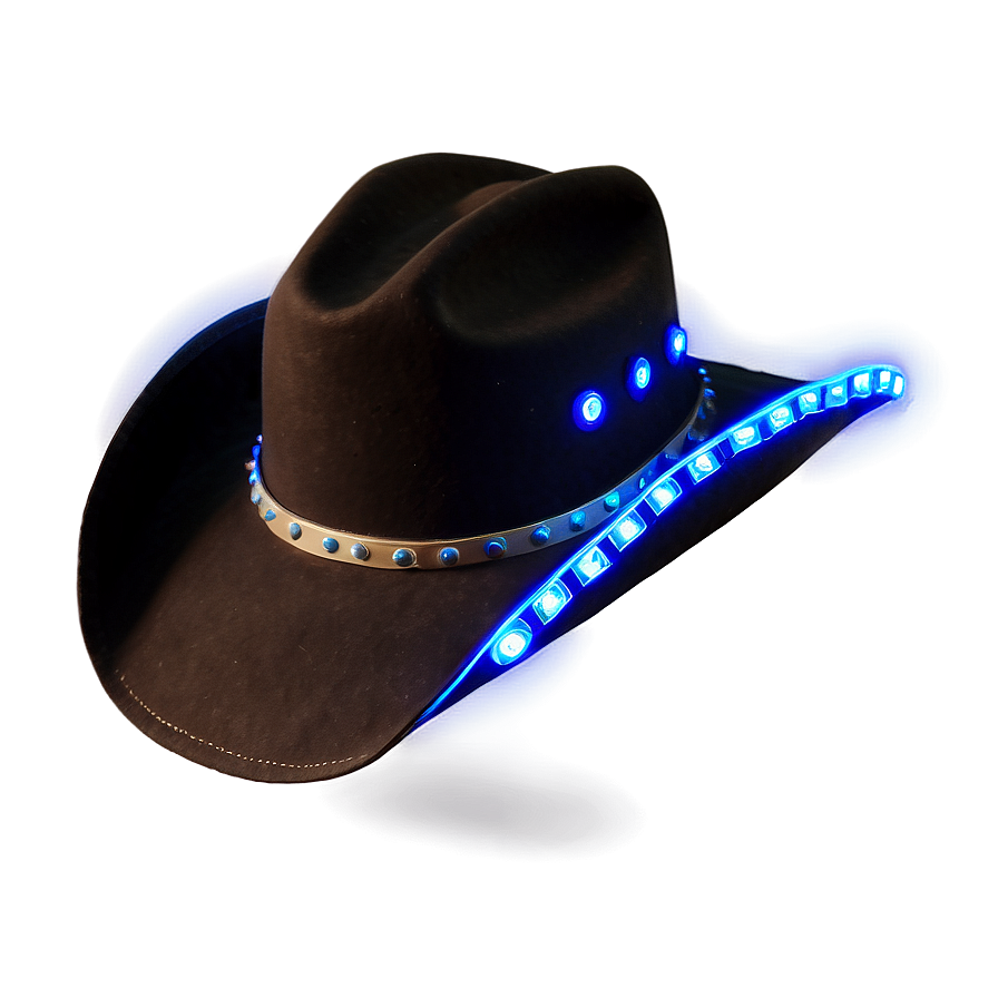 Light Up Cowgirl Hat Png 06132024 PNG