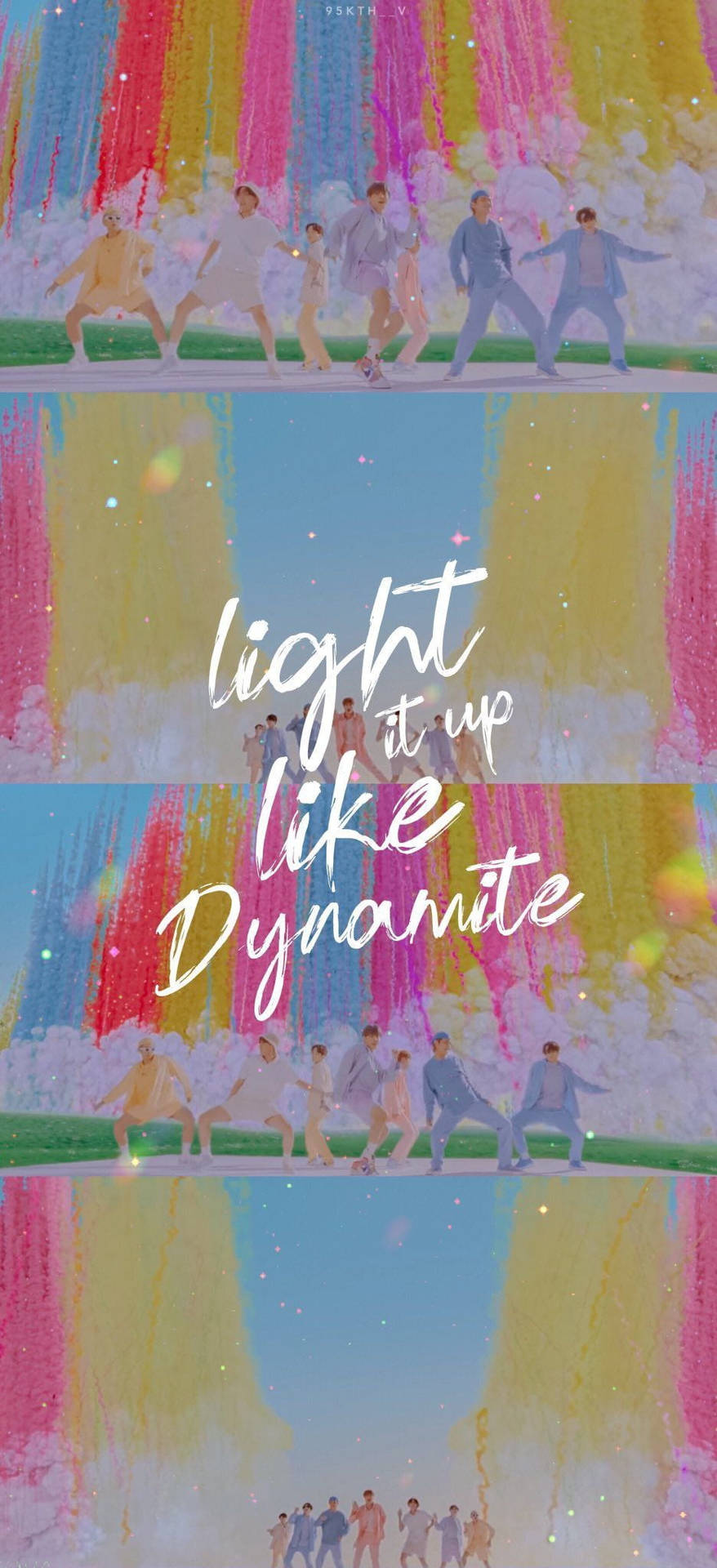 Light Up Dynamite Lockscreen Bts Wallpaper
