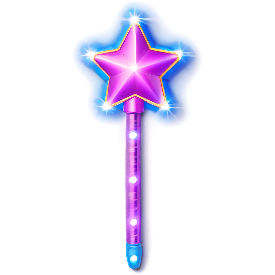 Light Up Star Wand Png 06132024 PNG