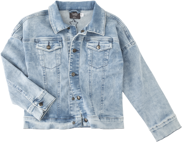 Light Wash Denim Jacket PNG