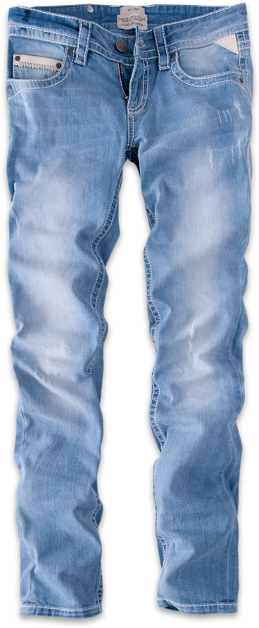 Light Wash Straight Leg Jeans PNG