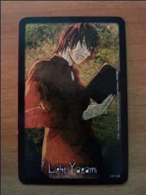 Light Yagami Anime Collectible Card PNG