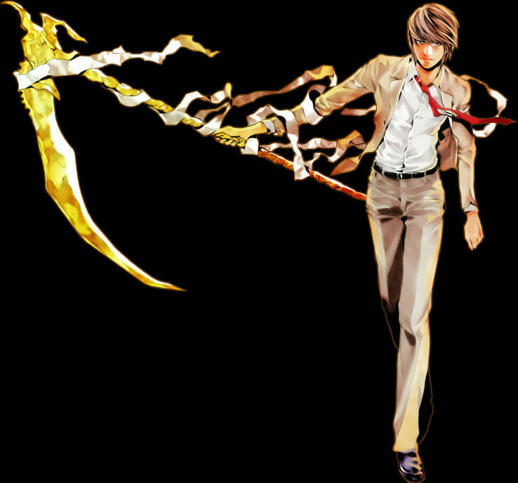 Light Yagami Death Note Power PNG