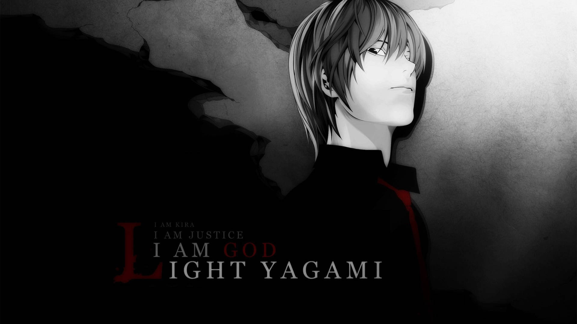 Light Yagami Io Sono Dio Sfondo