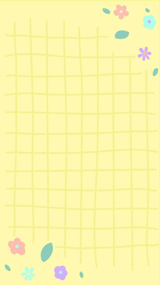 Light Yellow Plaid Design Wallpaper