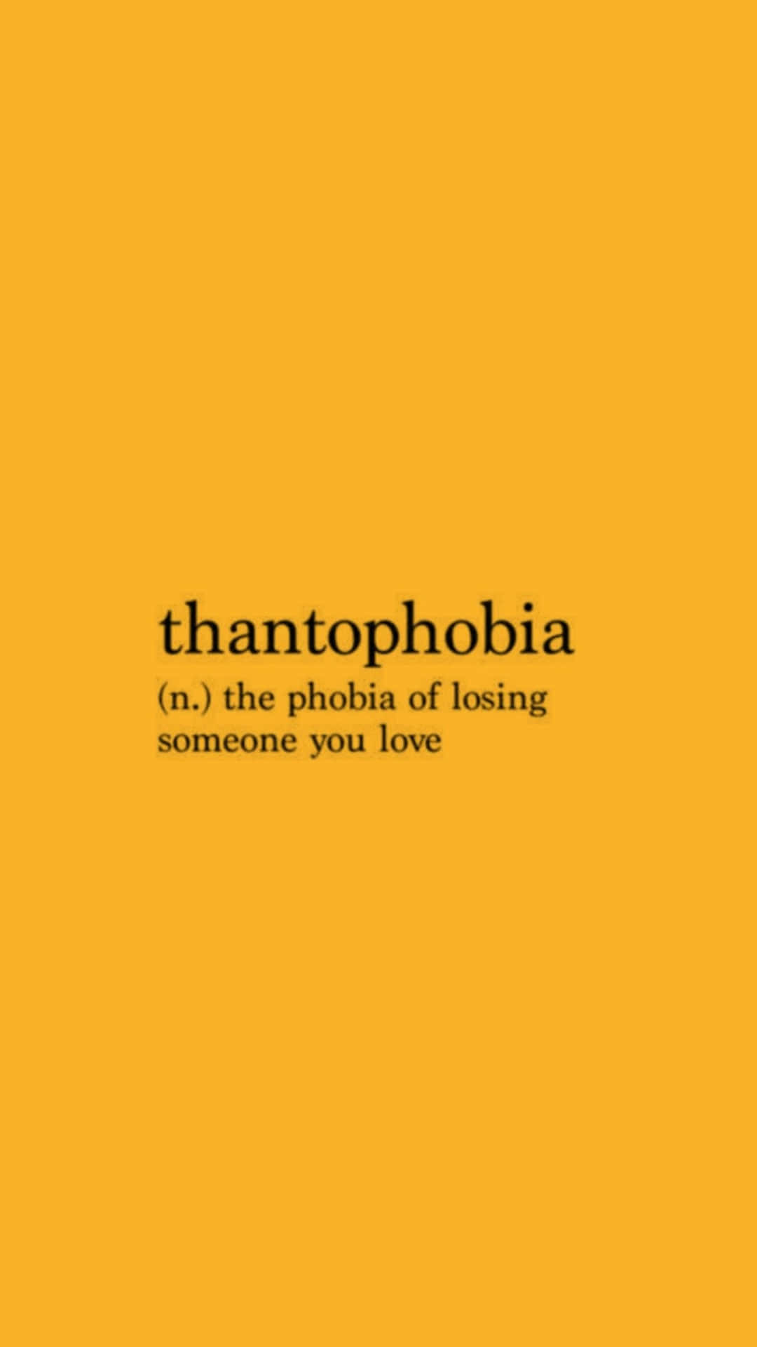 Thatopia Go The Phobic Of Loving Someone You Love Wallpaper