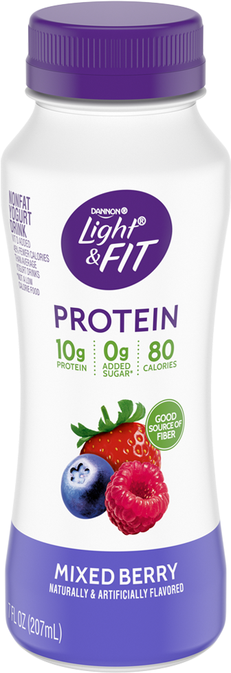 Lightand Fit Protein Smoothie Bottle PNG