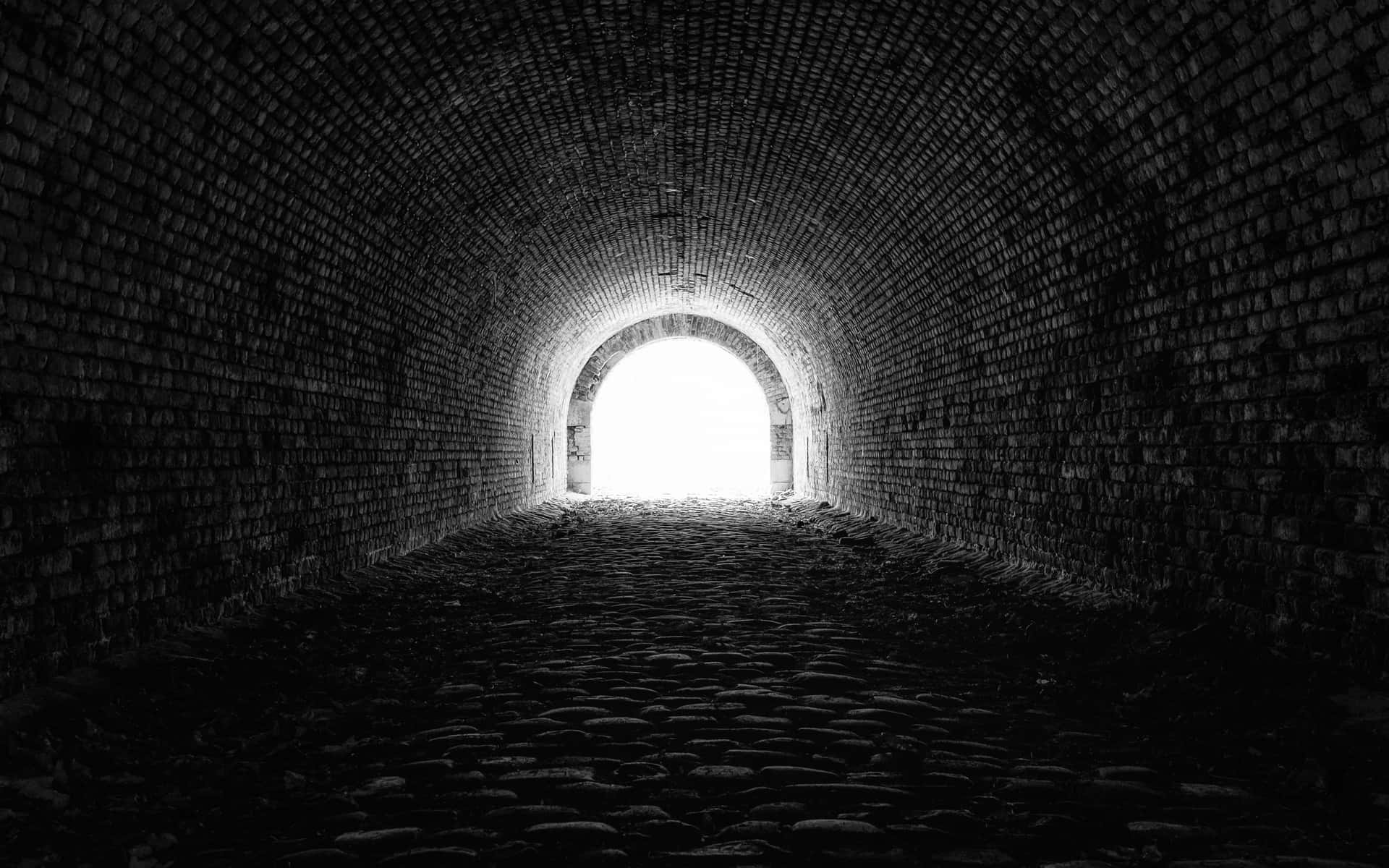Lightat Endof Brick Tunnel.jpg Wallpaper