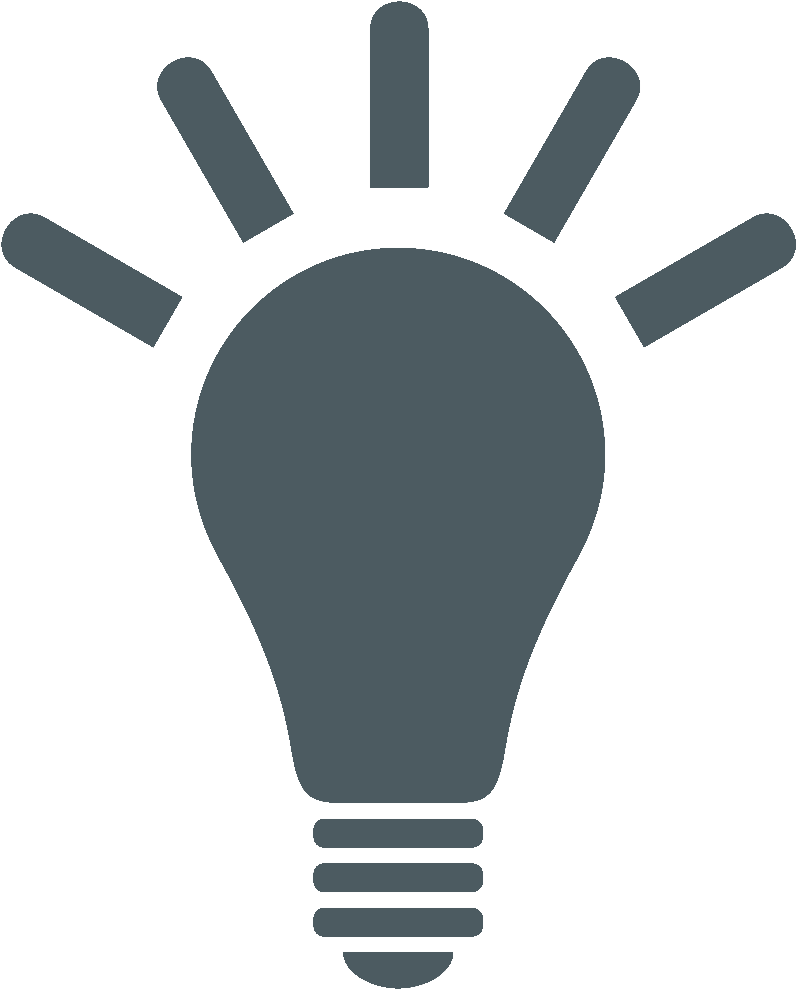 Lightbulb Idea Icon PNG