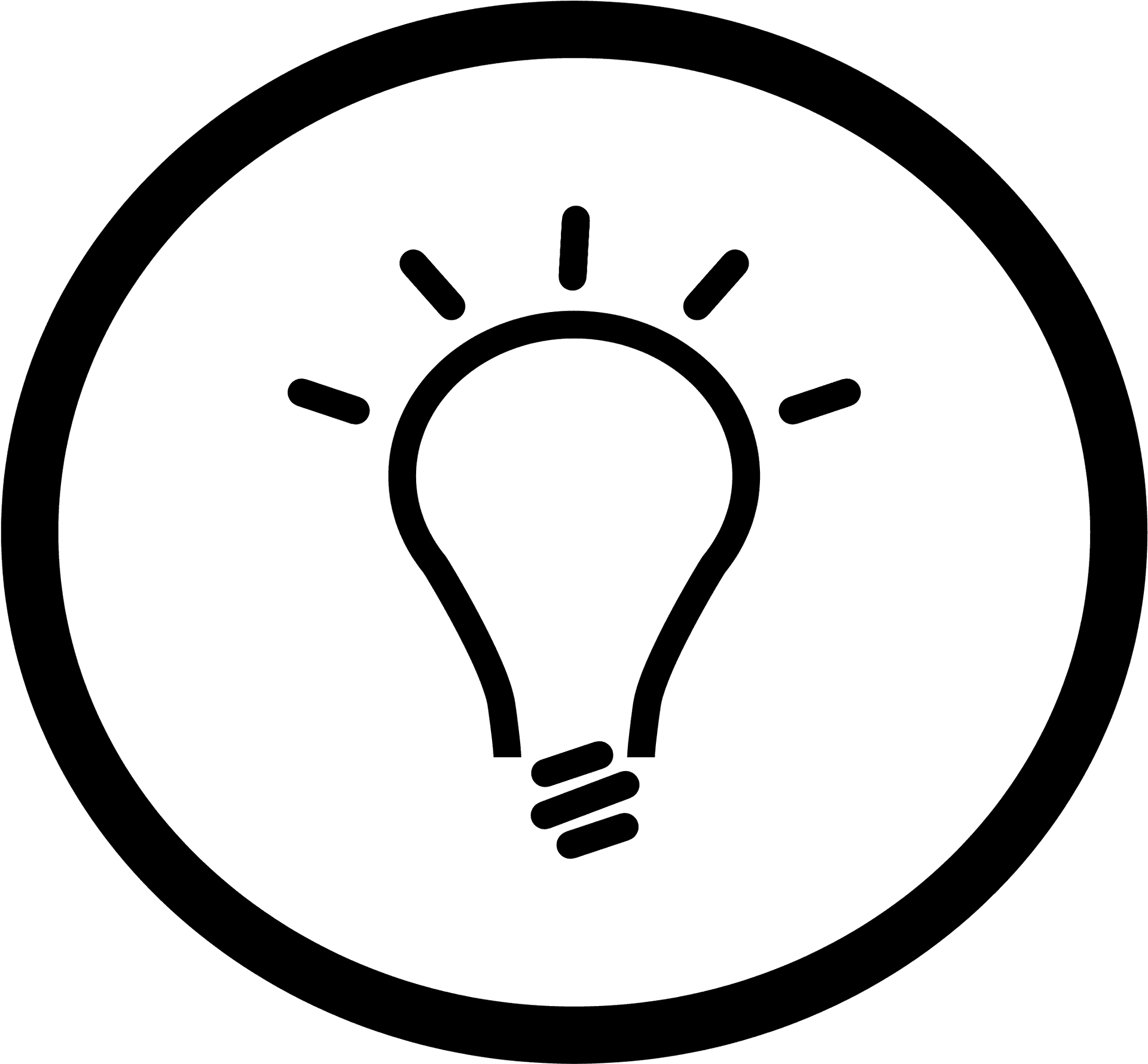 Lightbulb Idea Icon PNG