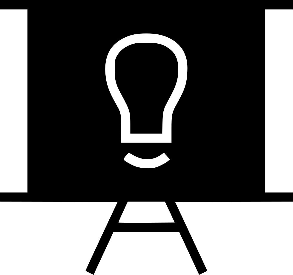 Lightbulb Idea Presentation Icon PNG