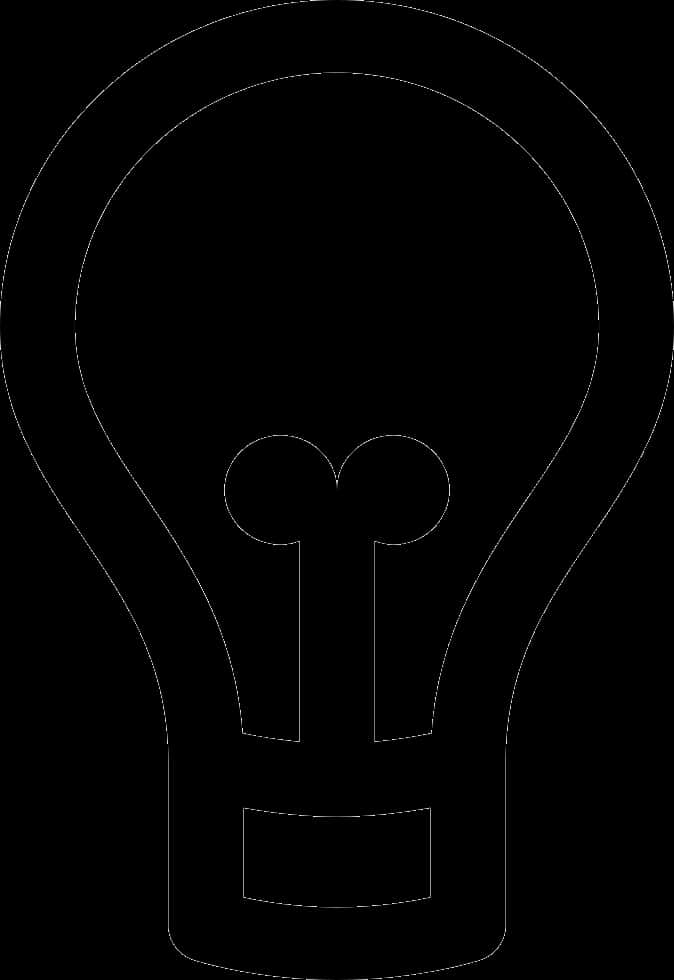 Lightbulb Outline Vector PNG