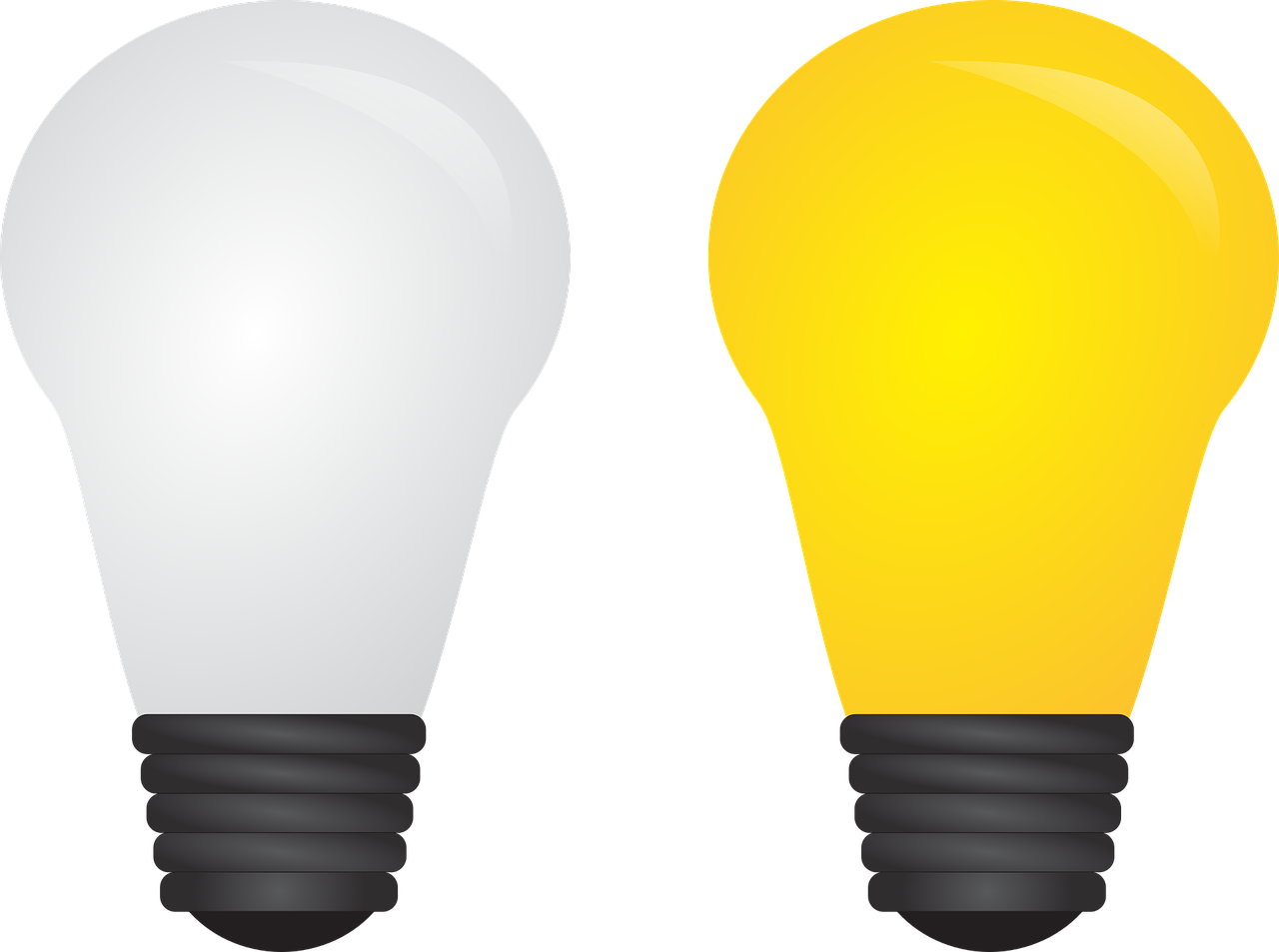 Lightbulbs Ideas Concept PNG
