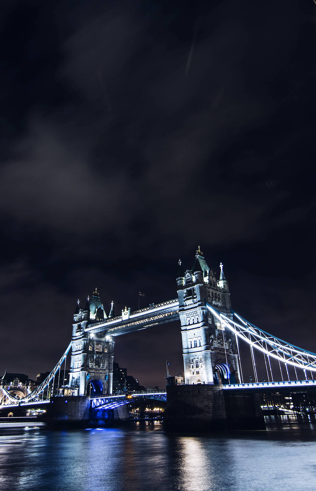 Lighted Tower Bridge Night Time