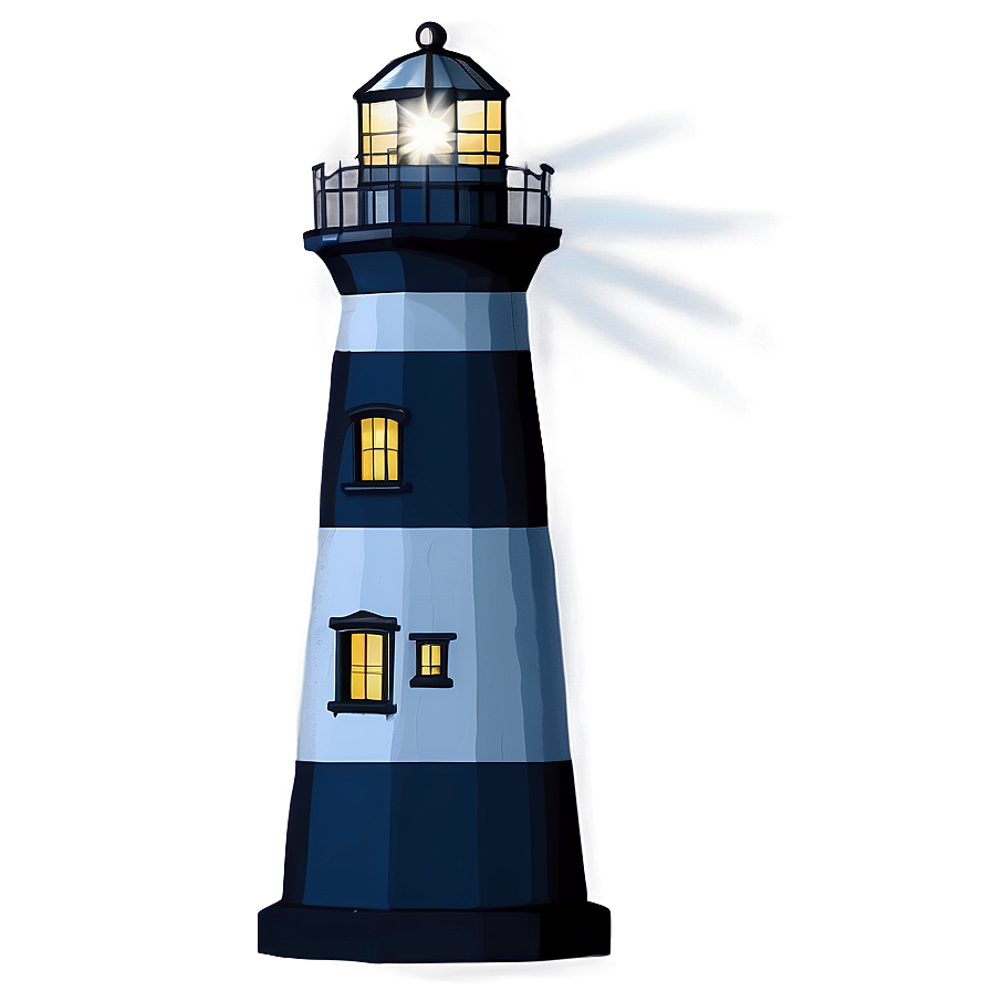 Lighthouse And Stars Png Gdi PNG