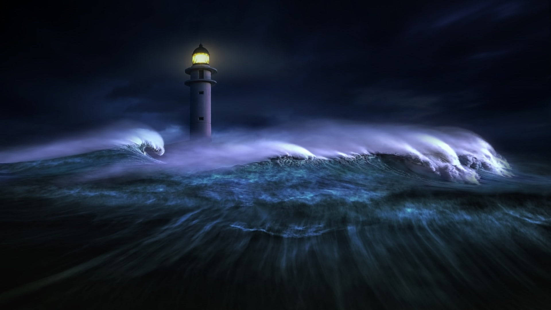 Lighthouse In The Ocean