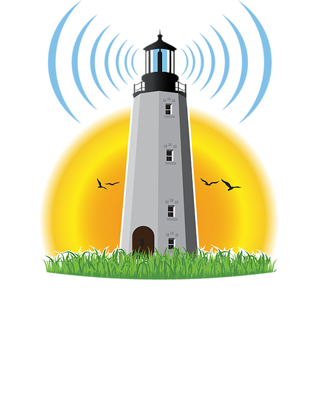 Lighthouse Radio Station Graphic PNG