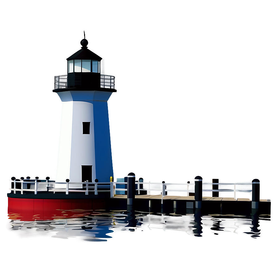 Lighthouse With Dock Png Fyw39 PNG