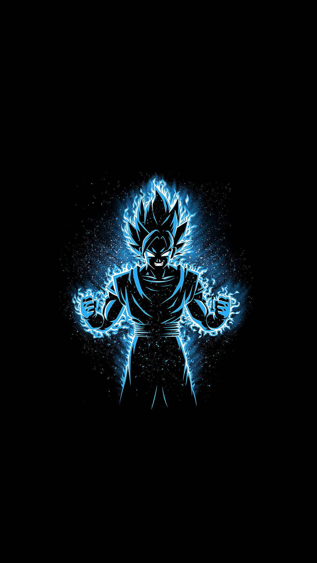 Lighting Blue Goku Black PFP Wallpaper
