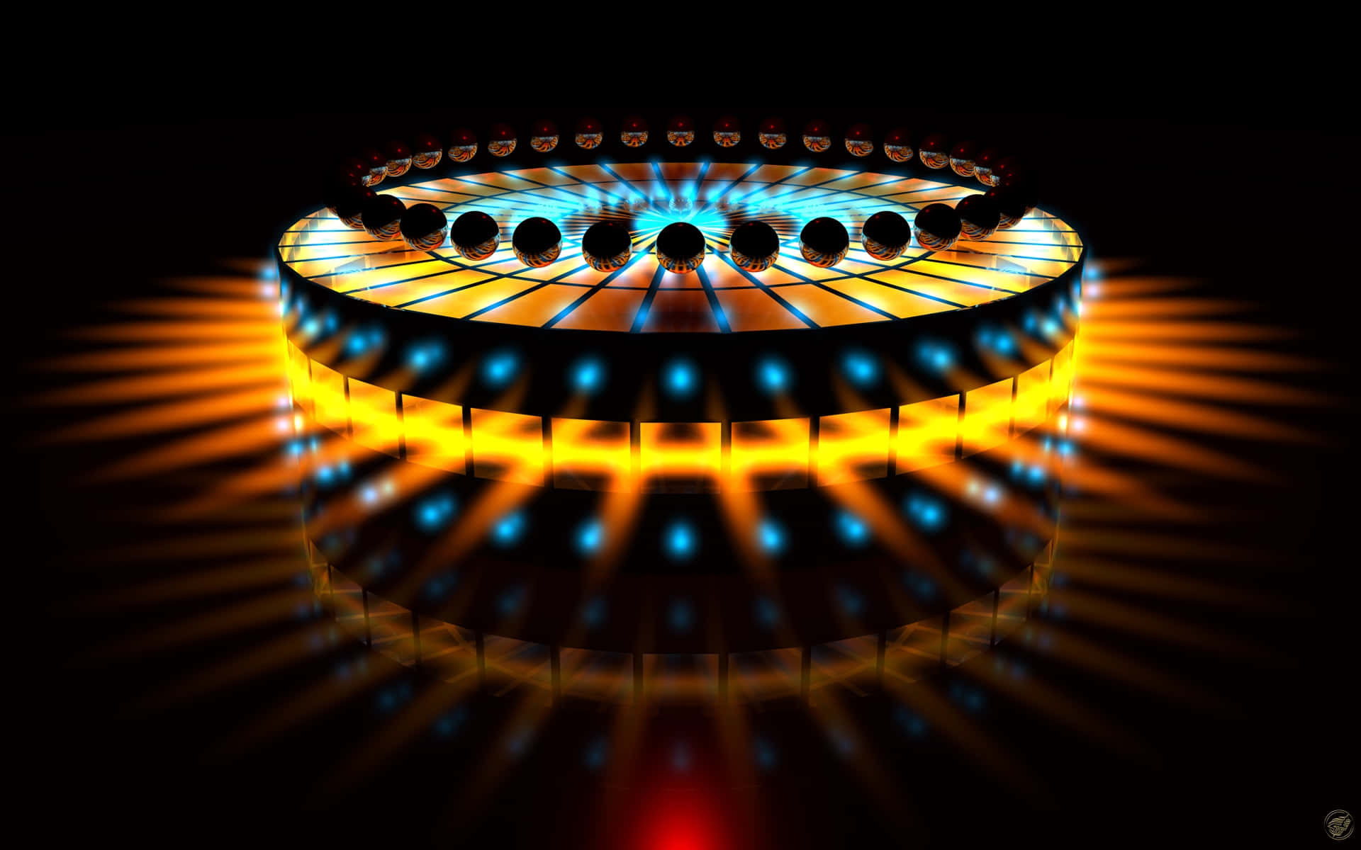 Cool Circle Yellow Lighting Picture