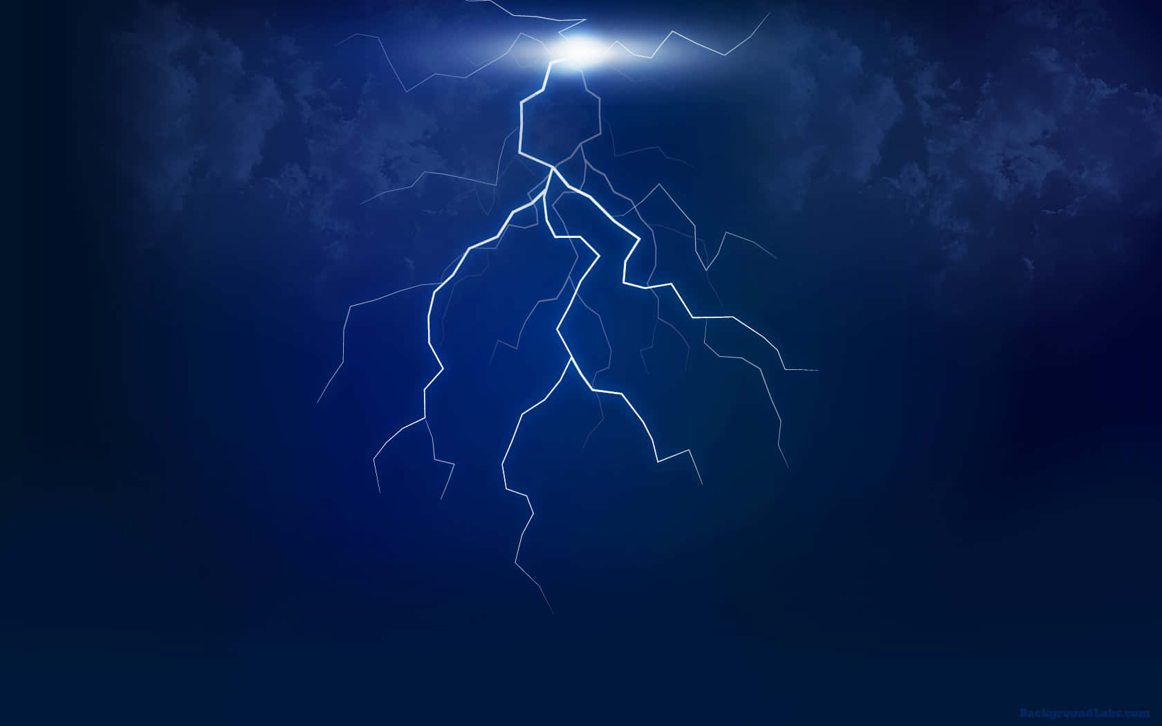 An illuminating discharge of electricity appearing as bright flashes during a thunderstorm