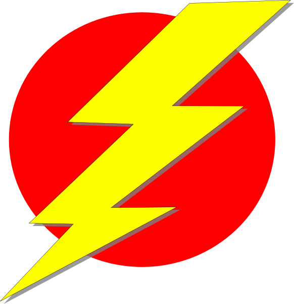 Lightning Bolt Graphic Red Background PNG