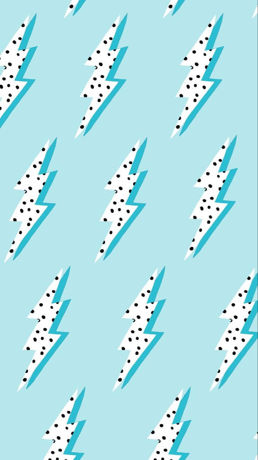 Lightning Bolt Pattern Background Wallpaper
