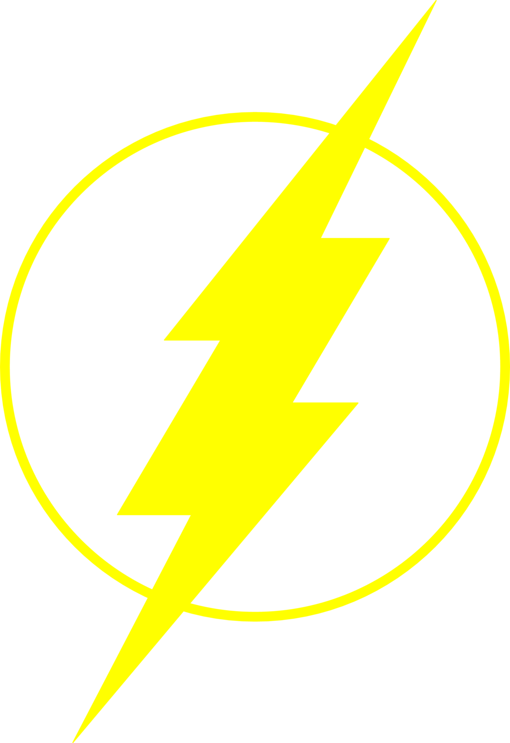 Lightning Bolt Superhero Logo PNG