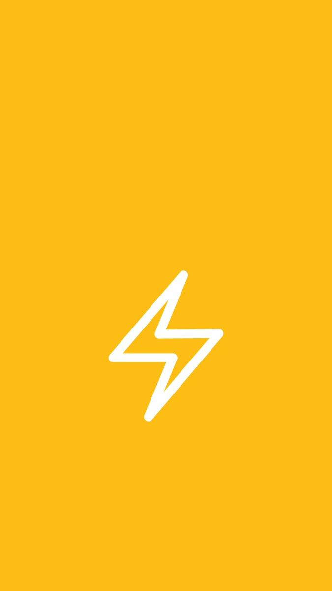 Lightning Bolt Vector Outline Smart Wallpaper