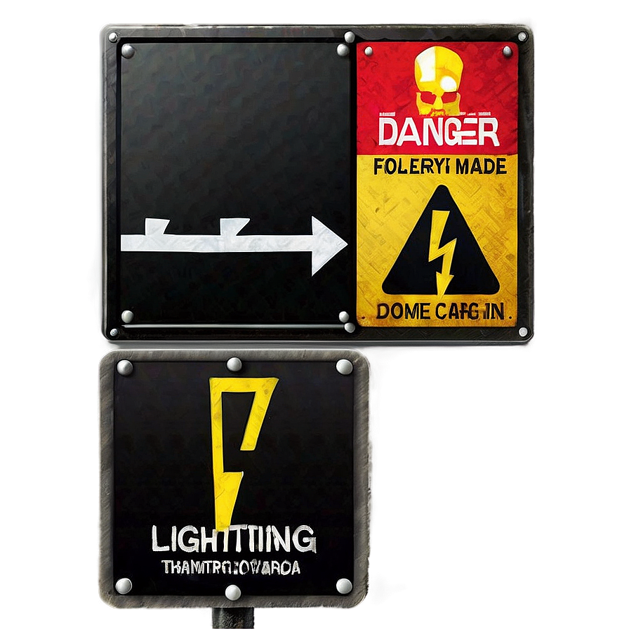 Lightning Danger Sign Png Nor87 PNG