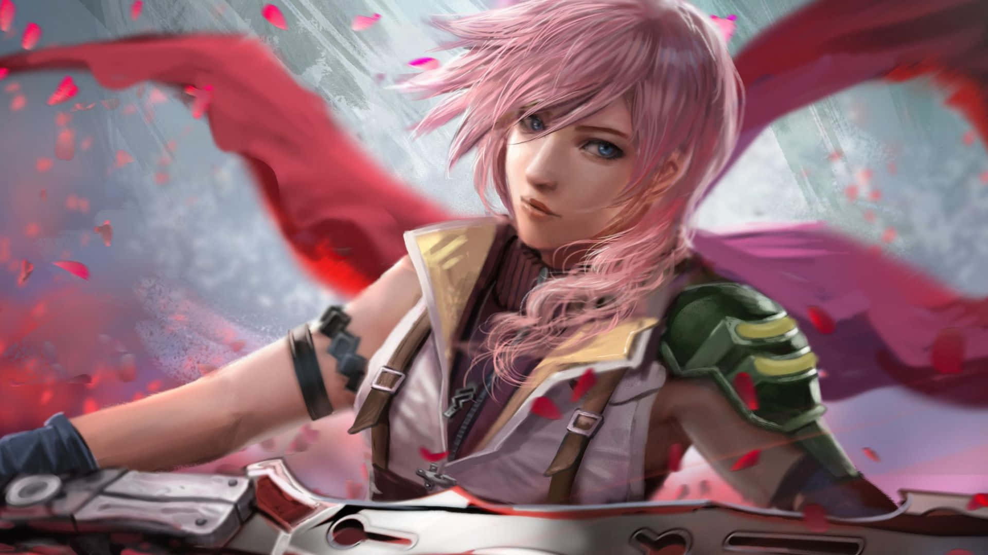 Lightning From Final Fantasy Xiii Profile Shot Wallpaper