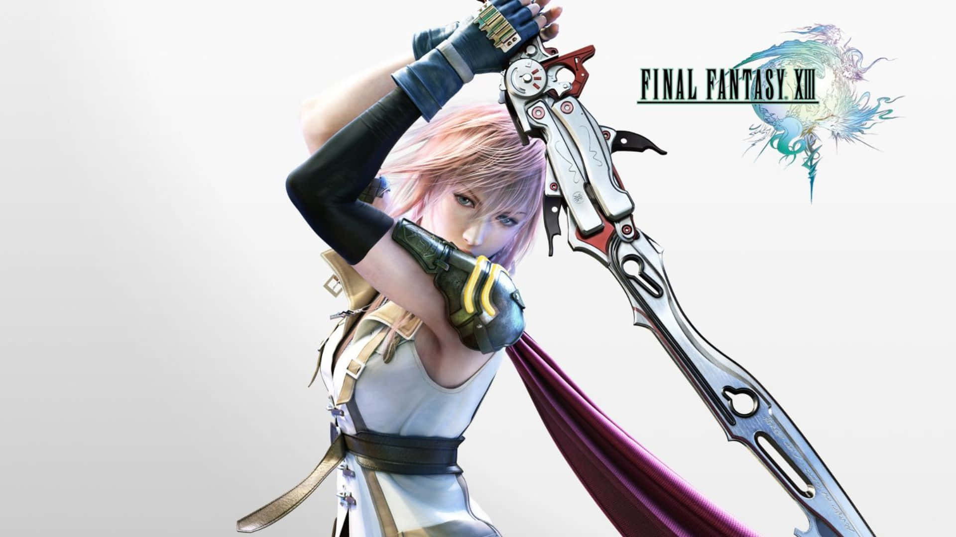 Lightning - Iconic Protagonist Of Final Fantasy Xiii Series Wallpaper