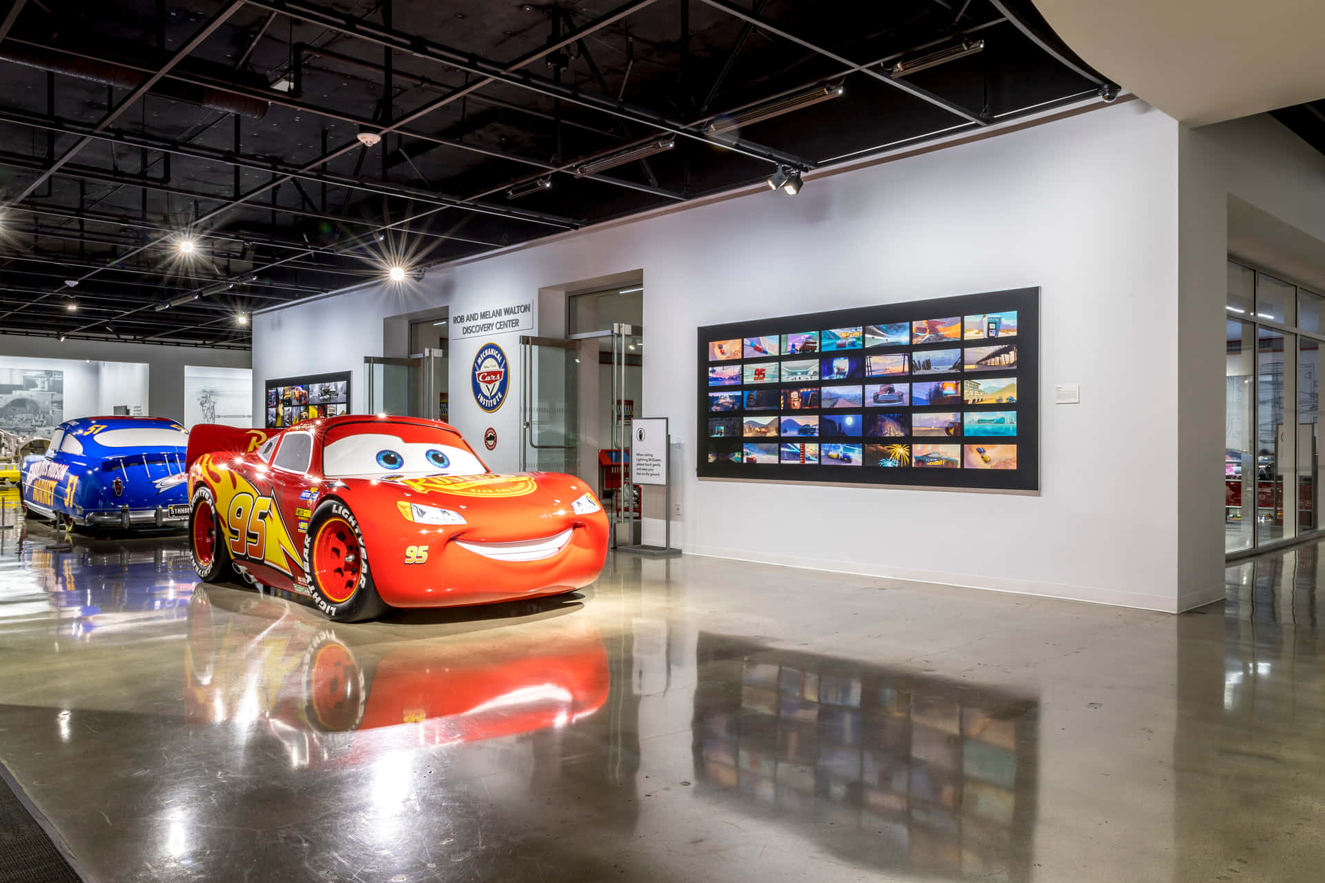 Lightning Mc Queen Exhibit Petersen Automotive Museum Wallpaper