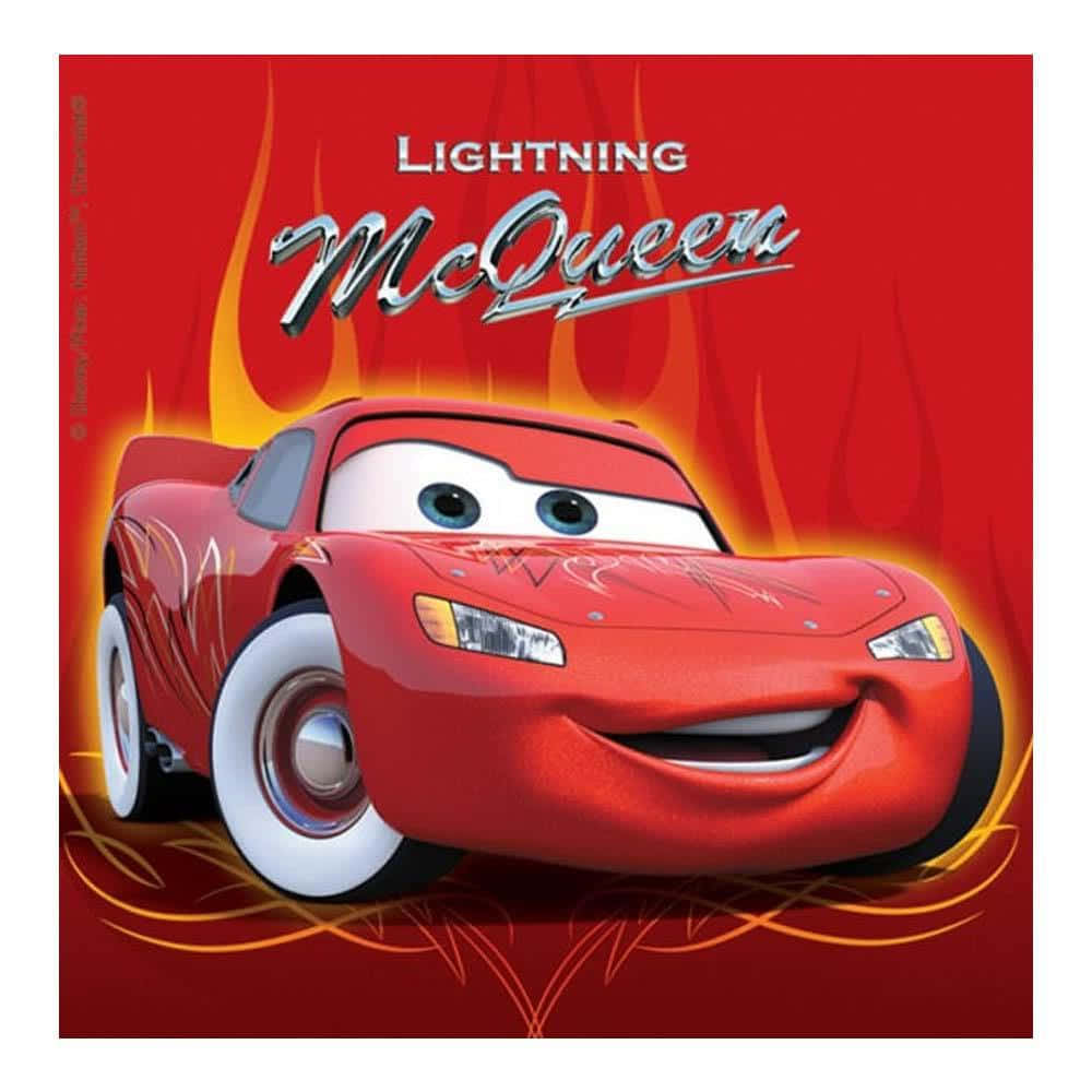 Lightning McQueen Racing in Action