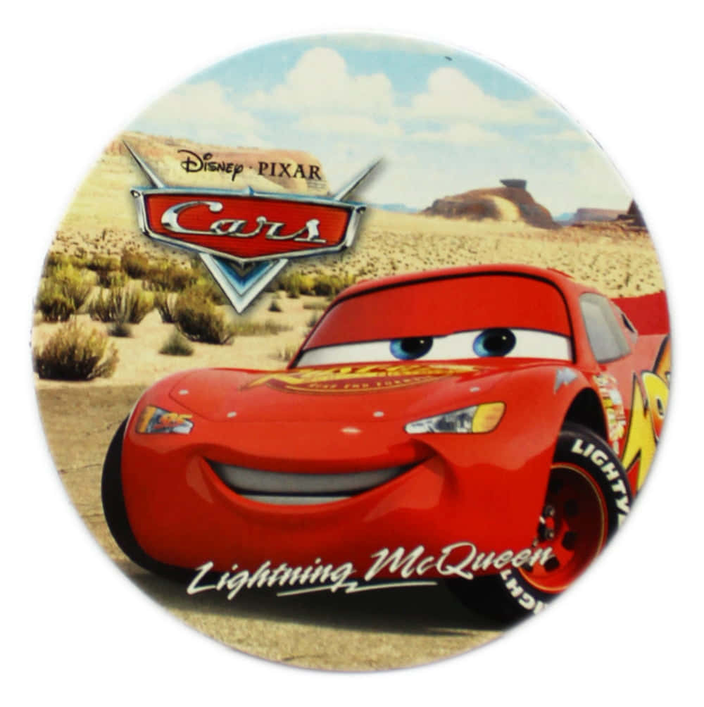 Lightning McQueen Speeding on the Race Track