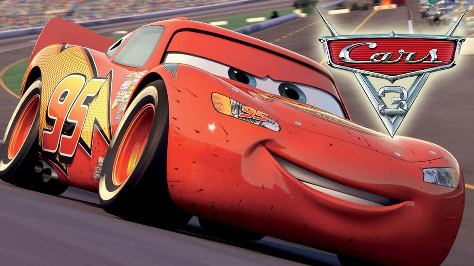Lightning McQueen Racing on the Track