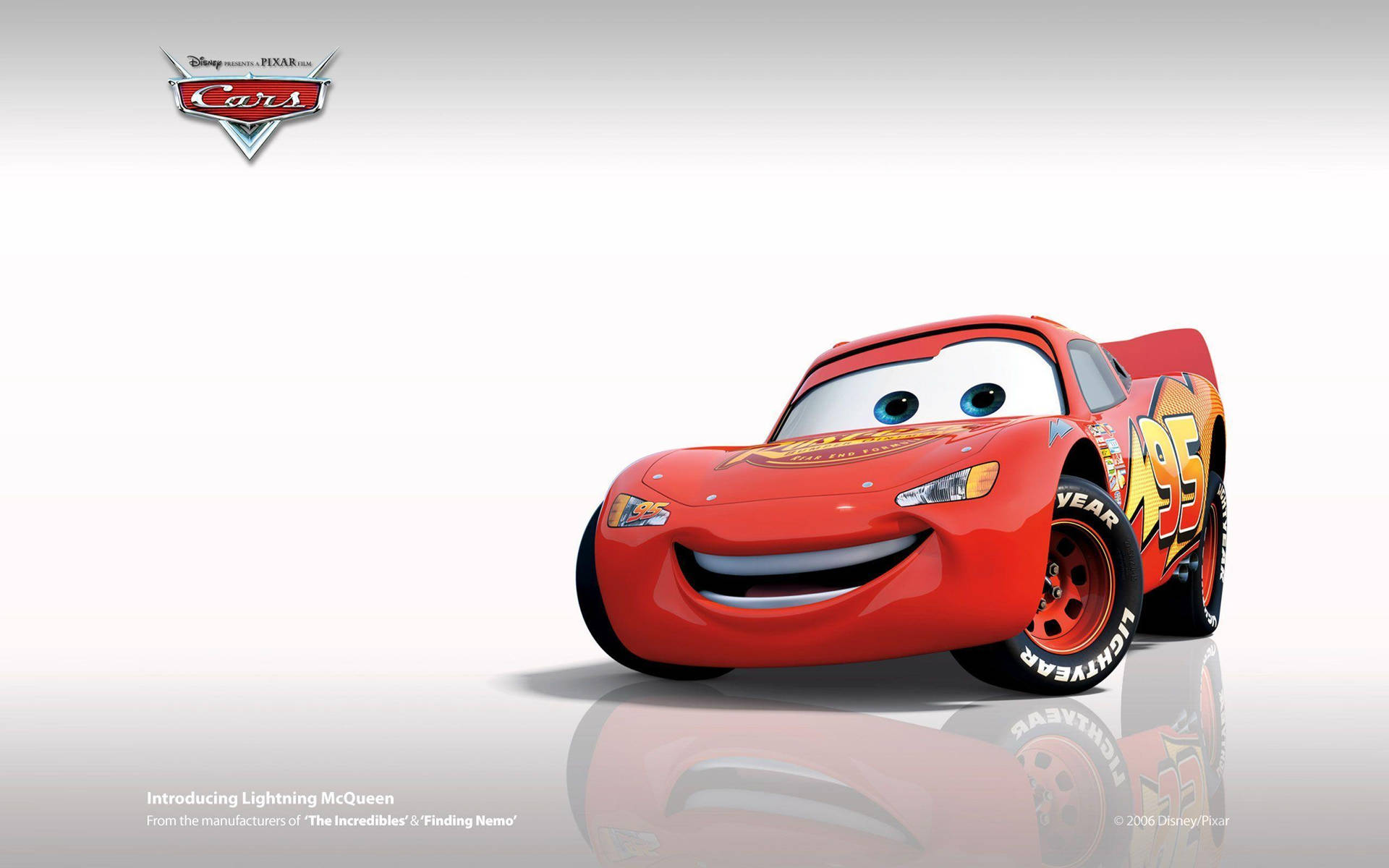 Lightning McQueen On Cars Poster Wallpaper