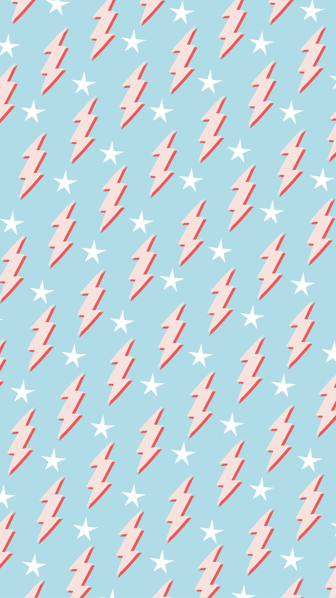 Lightning Stars Pattern Background Wallpaper