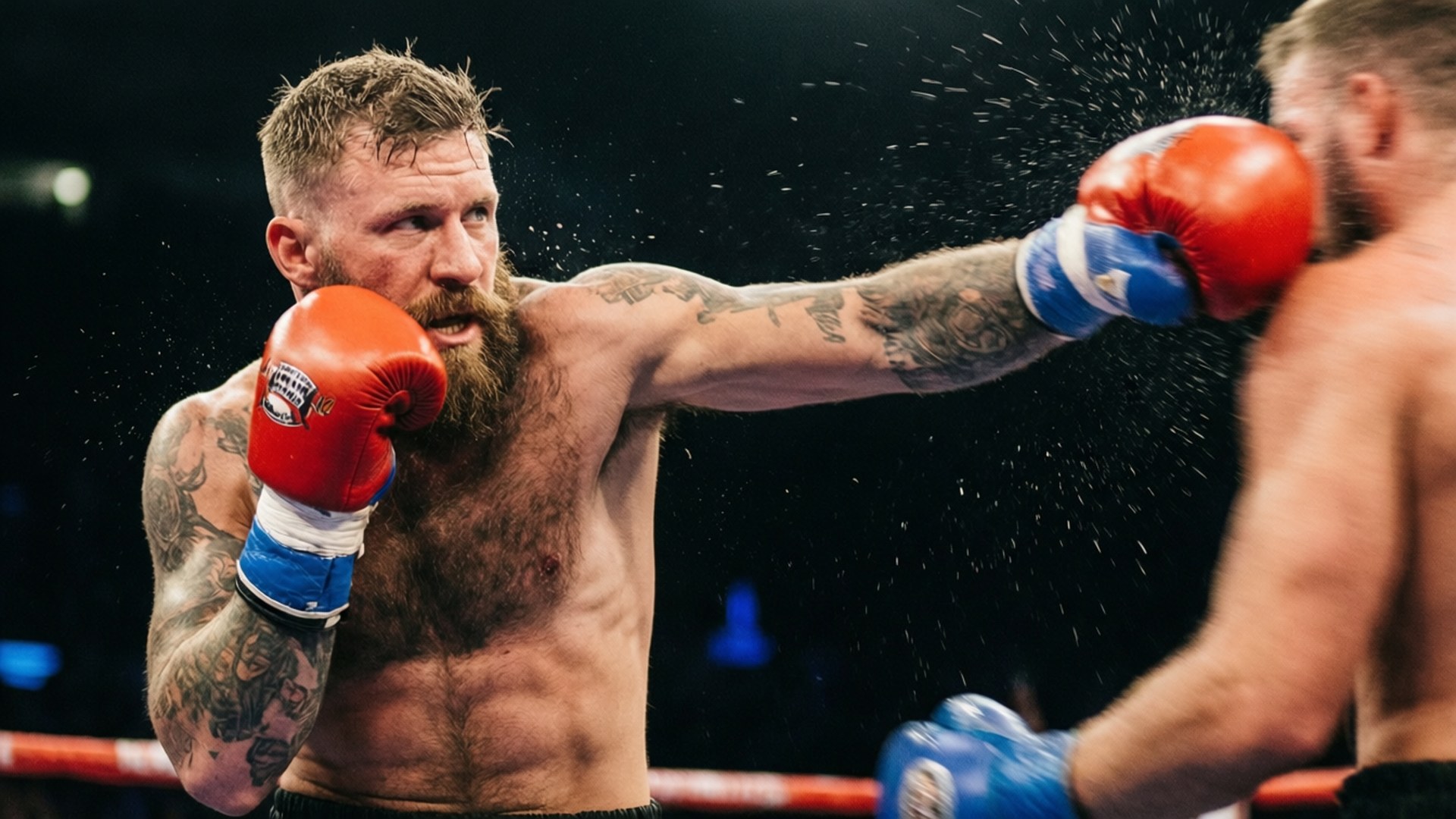 Frankie Edgar levererar en kraftfull vänsterkrok i buren.