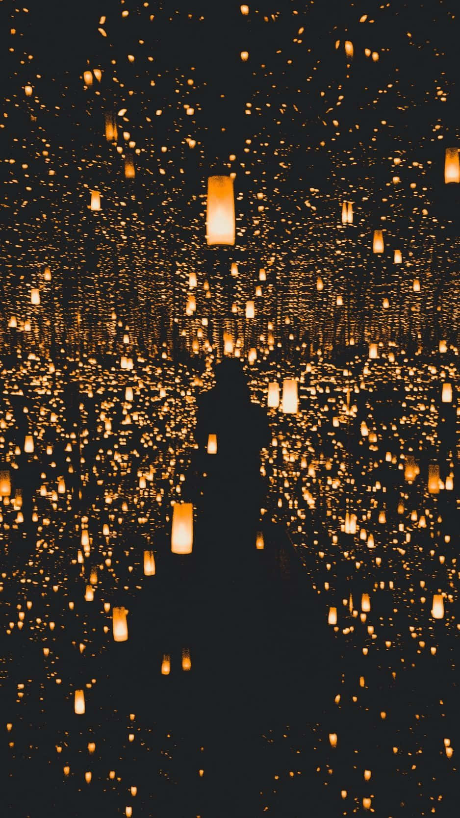 Lights Lantern Sky Wallpaper