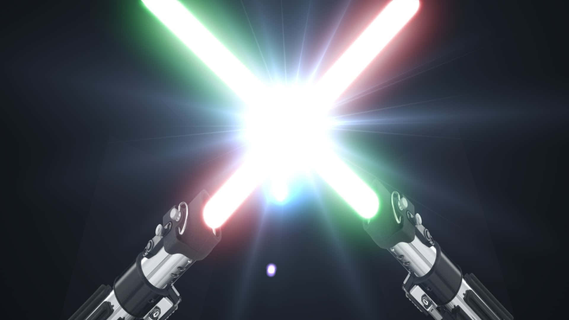 Epic Star Wars Lightsaber Battle Wallpaper