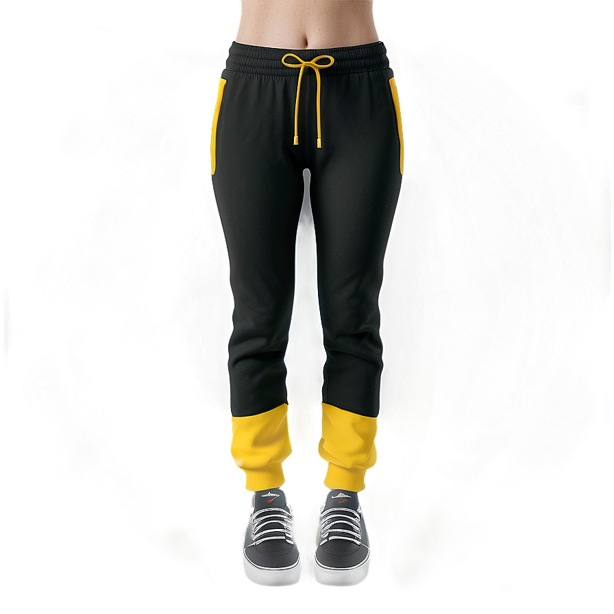 Lightweight Black Sweatpants Png 06132024 PNG