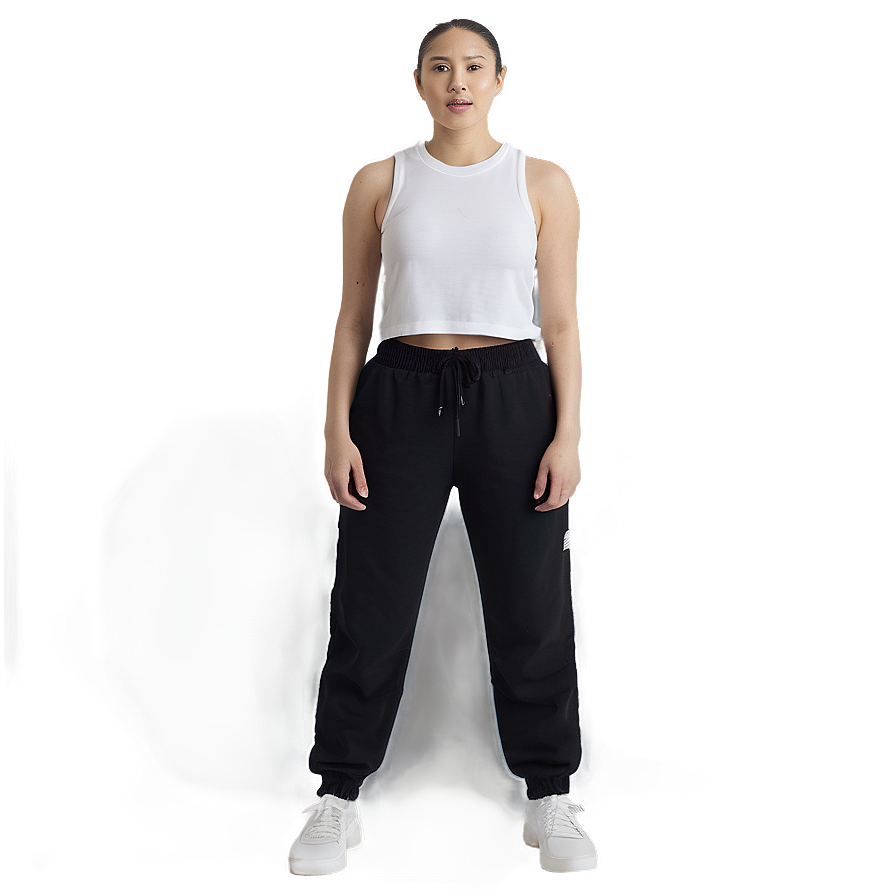 Lightweight Black Sweatpants Png Tsh PNG