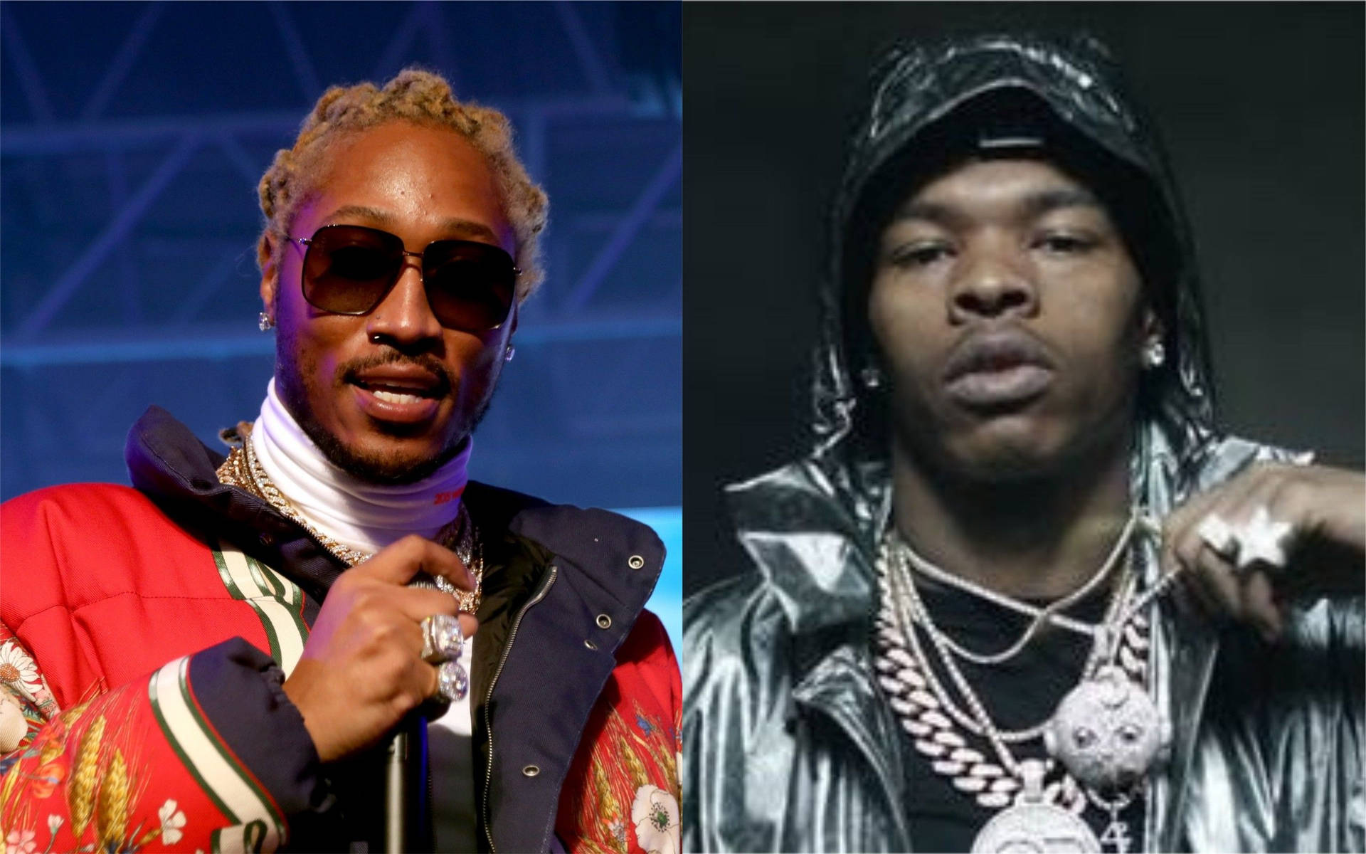 Lil Baby With Rapper Future Background