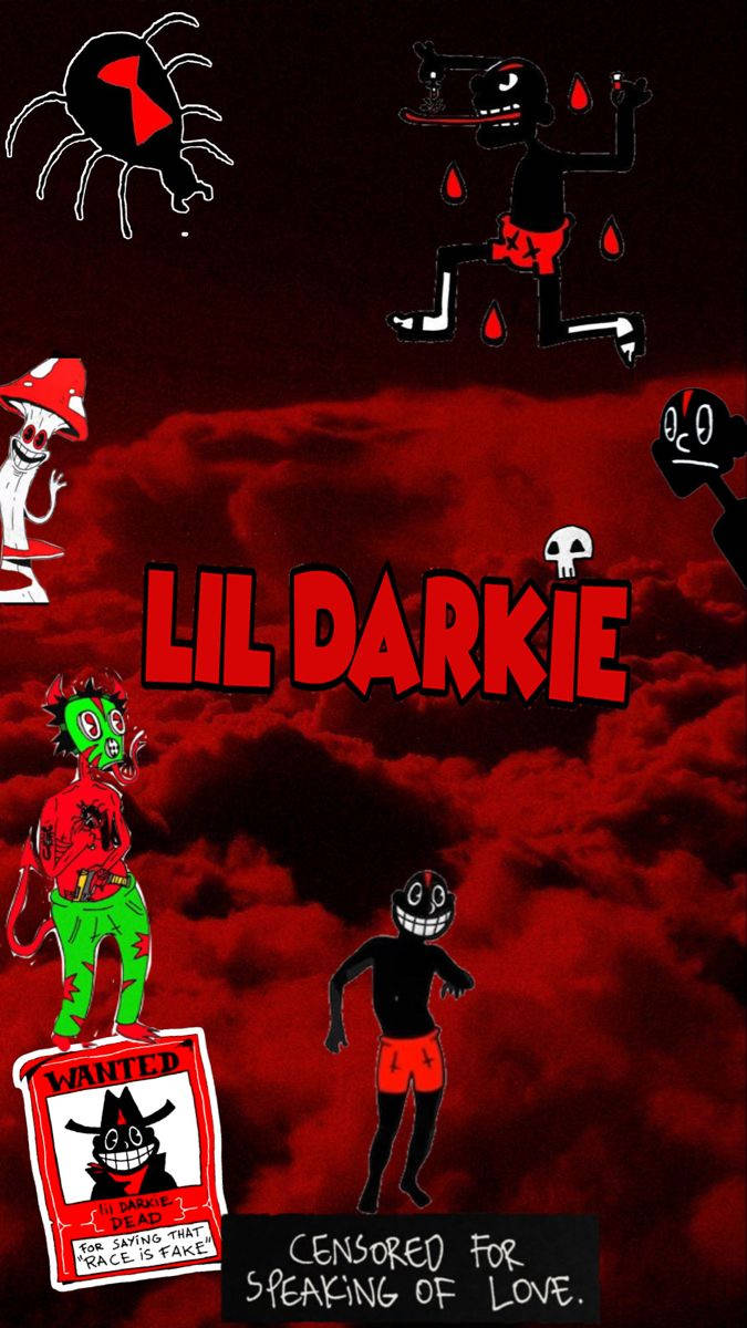 Censuradopor Hablar De Amor - Arte Del Álbum De Lil Darkie. Fondo de pantalla