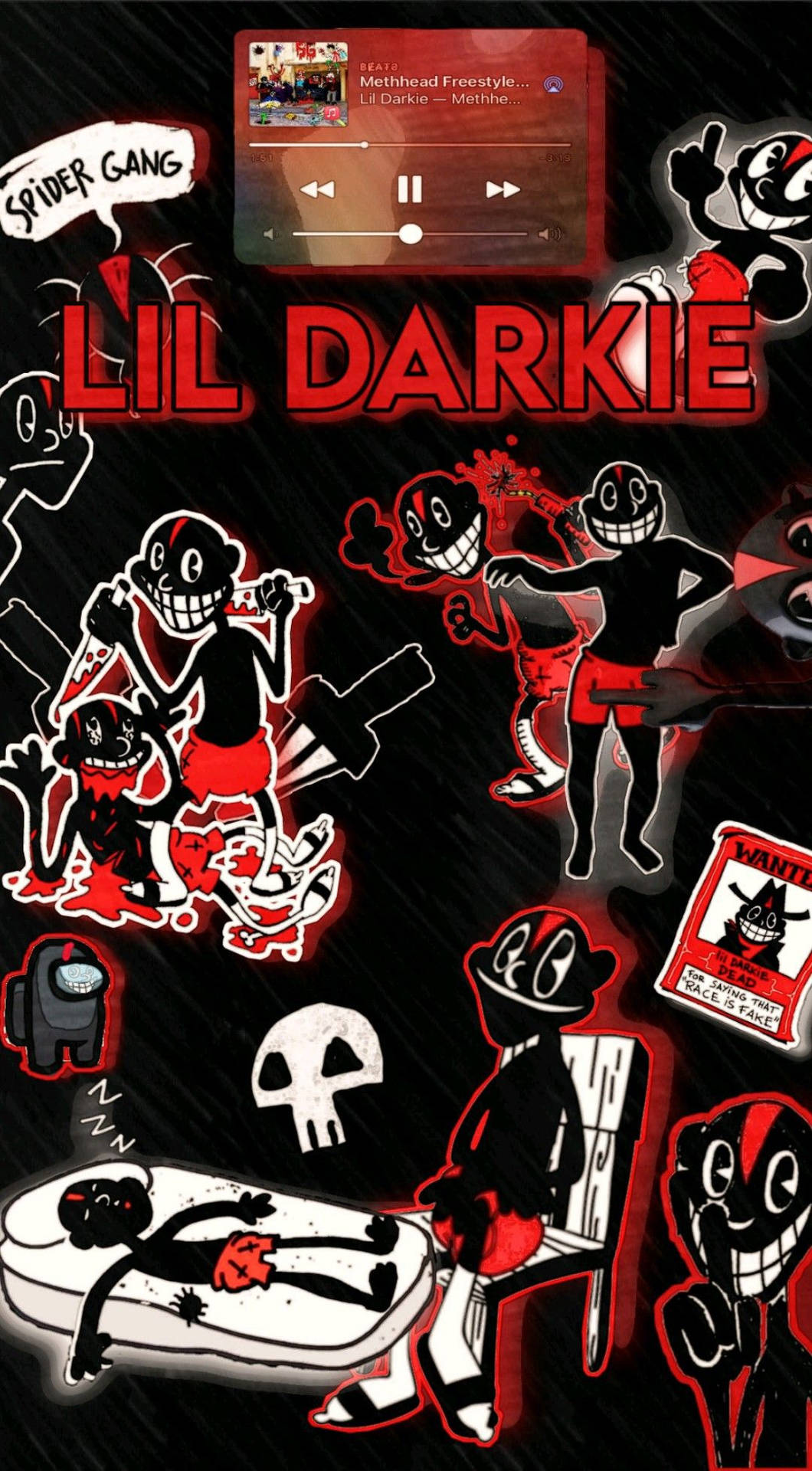 Lil Darkie Drawing Methhead Freestyle Wallpaper