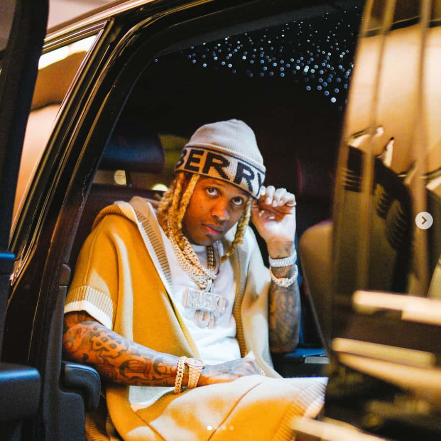 Rapper Lil Durk in Chicagos's G.O.O.D. Music video.