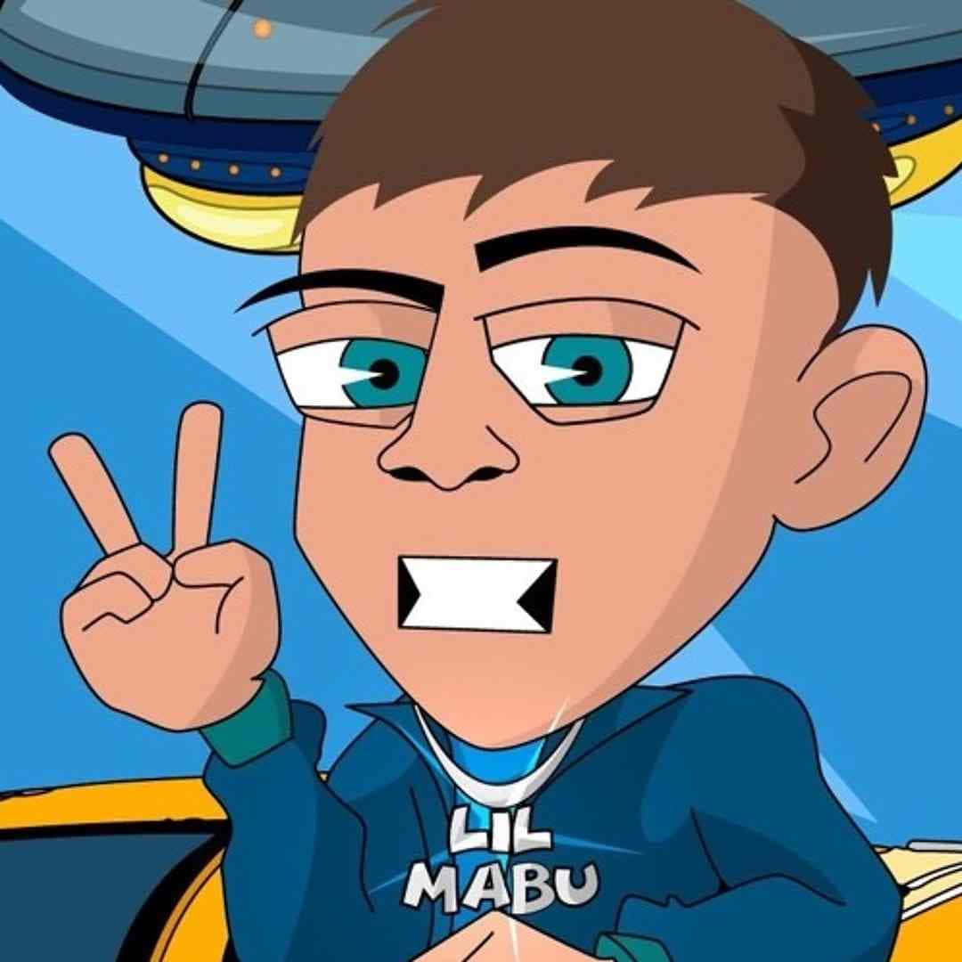 Lil Mabu Cartoon Character Peace Sign Wallpaper